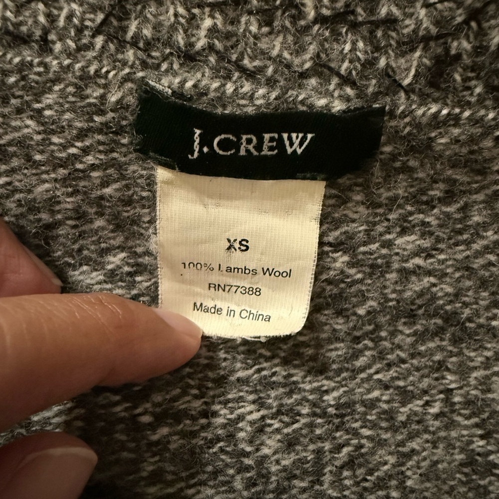 J. CREW 100% Lamb's Wool Sequined Sweater Size XS - Picture 4 of 7